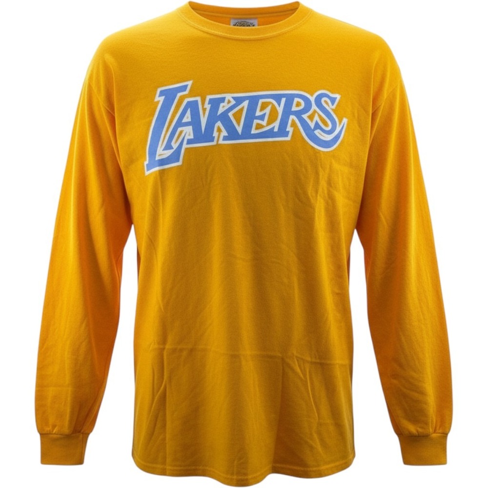 Mitchell & Ness Los Angeles Lakers Yellow Hardwood Classics Shirt Large NEW